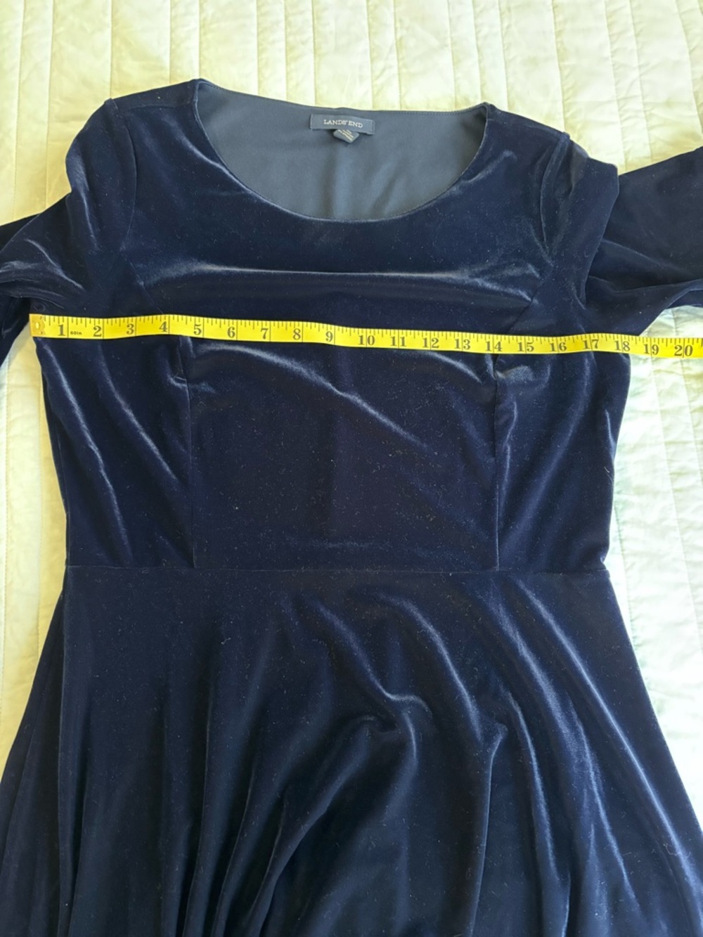 Lands End Velvet/Velour Dress - Picture 2 of 6